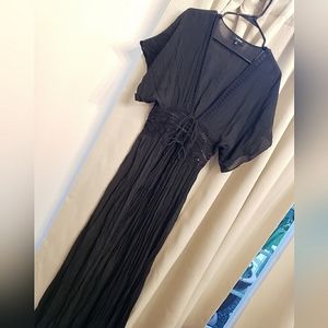 NEW Black duster/ kimono/ Beach cover up